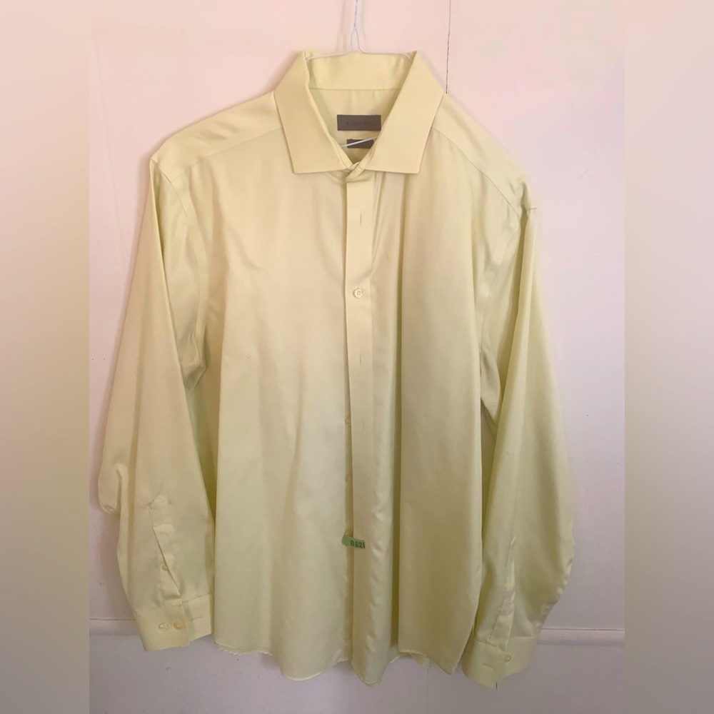 EUC - Calvin Klein Non-Iron - Light Yellow - Slim Fit - XL - 17 34/25